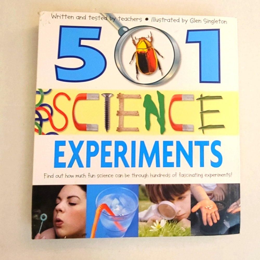 501 Science Experiments Book Homeschool Educational